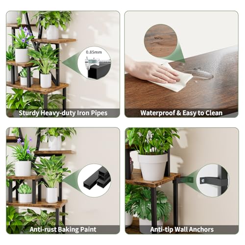 Plant Stand Indoor with Grow Lights (8 Count)
