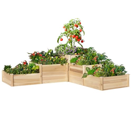 3 Tier Raised Garden Bed for Outdoor Gardening