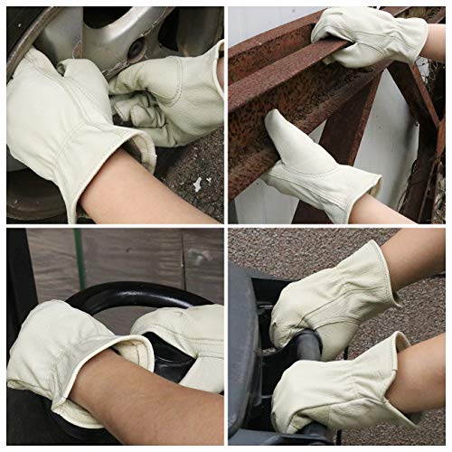 HLDD Leather Work Gloves for Men & Women