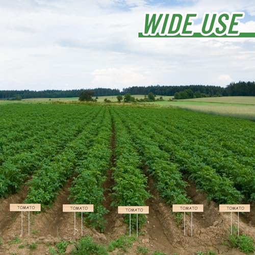 10 Set Jumbo Outdoor Plant Label Stakes with Marker