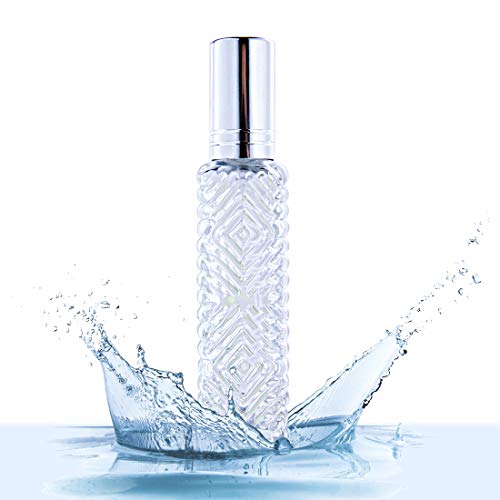 4 Pcs Vintage Glass Refillable Perfume Bottles Empty Spray Set (4 Count)