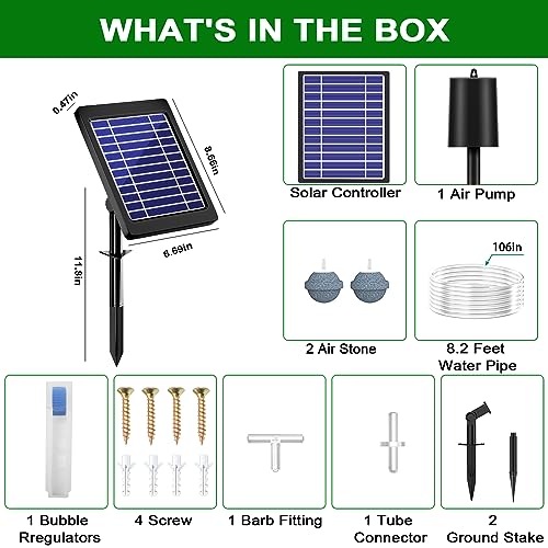 Solar Pond Aerator with Air Pump