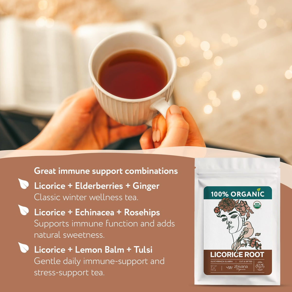 Licorice Root Tea Organic 4 oz (4 oz)