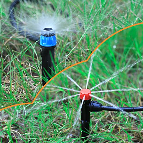 50 Pcs 360° Adjustable Drip Irrigation Spray Emitters (50 Count)