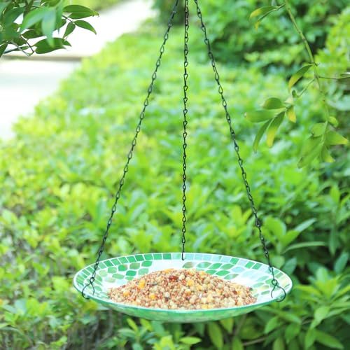 Hanging Mosaic Bird Bath Outdoor