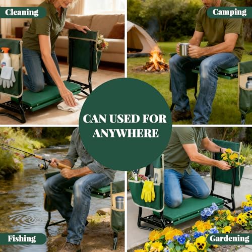 Garden Kneeler and Seat Gifts Foldable Gardening Stool