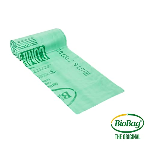 2.6 Gallon Compostable Food Scrap Bags by BioBag (100 Count)