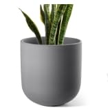 8 Inch Ceramic Plant Pot (Black / 8 Inch)