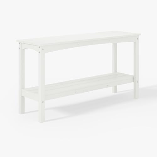 Malibu 55" Outdoor Patio HDPE Adirondack 2 (White)