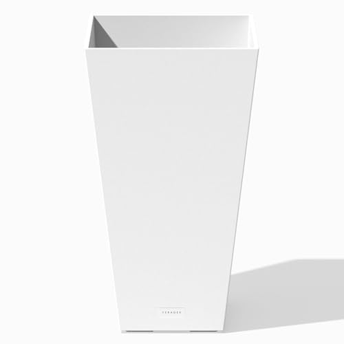 Pure Series Taper Planter (White / 24 inch - 1 Pack)
