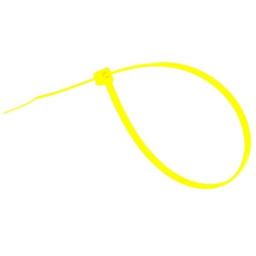 8 Inch Yellow Zip Ties (Yellow / 8" (18lb))