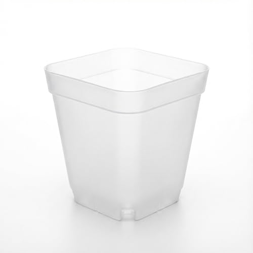 120 Packs Square Clear Nursery Pots with Drainage (Clear / 2.7" 120P)