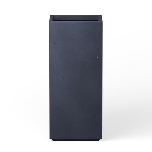 Charcoal Concrete Planter 27.6" Tall All (Dark Gray / 27.6" H)
