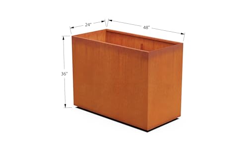 Large Rectangular Planters for Outdoor Plants (8 Sq Ft)