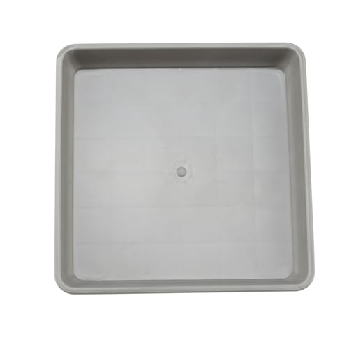 15 PCS 8.8 x 8.8 Inch Square Plant Saucer (8.8 Inch 15 Pcs / Gray)