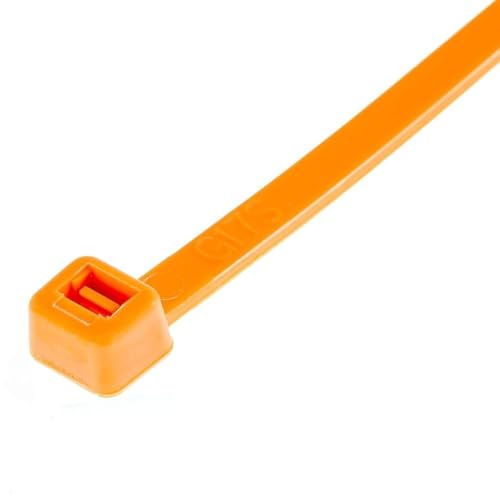 14 Inch Orange Zip Ties (Orange / 14" (50lb))