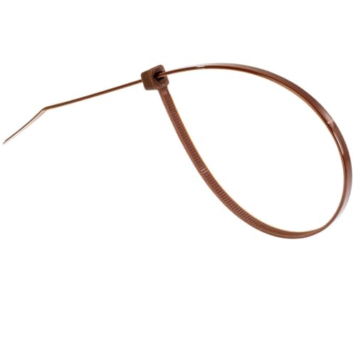6 Inch Brown Zip Ties (Brown / 6" (40lb))