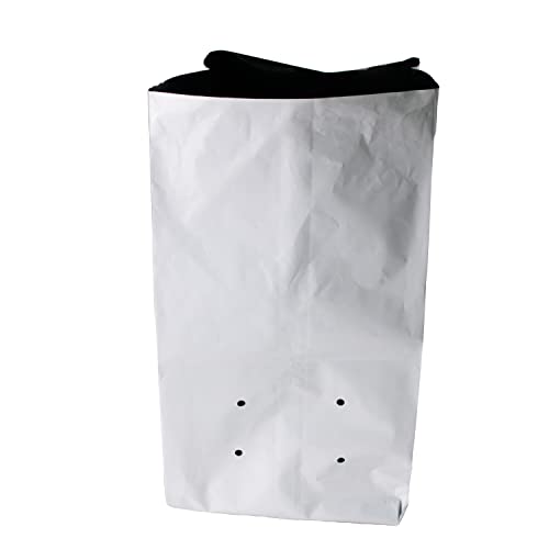 R Poly Grow Bag Planters Panda Film Black and White for Nursery Horticulture 10 Gallon (10 Gallon - 25pcs)