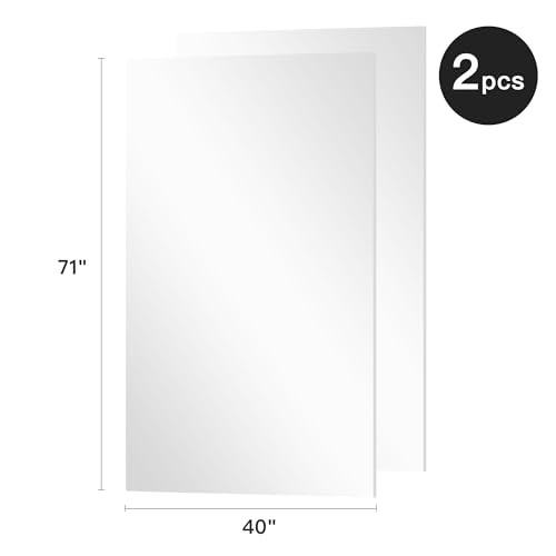 Gym Mirror 71"x80" 2 (Silver / 71 x 40 inch)
