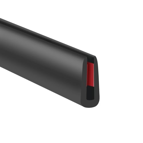 Self Adhesive Rubber Edge Trim (Fit 3/32" - L10' / Black)