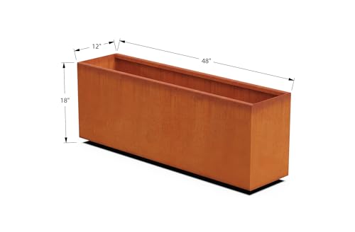 Large Rectangular Planters for Outdoor Plants (4 Sq Ft)