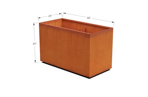 Extra Large Corten Steel Planter (8 Sq Ft)