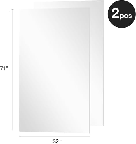 Gym Mirror 71"x32" 2 (Silver / 71 x 32 inch)