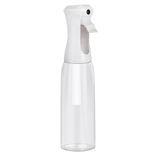 Continuous Mist Clear Spray Bottle 500ml Fine Mist for Hair (Clear - 16.9oz)
