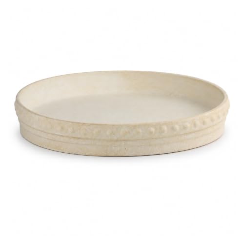 Plant Saucers (Beige White 10″)