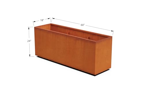 Large Rectangular Planters for Outdoor Plants (7.5 Sq Ft)