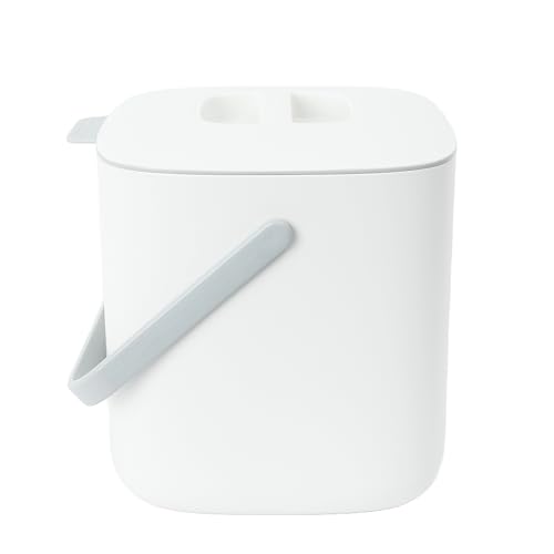 Kitchen Compost Bin (0.69 gal / 2.6 L (Single Handle) / White)