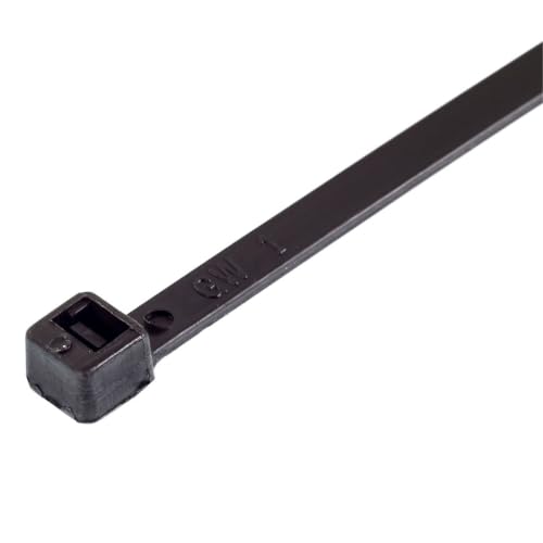 8 Inch Black Zip Ties (Black / 8" (50lb))