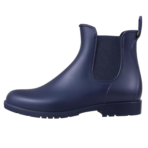 Women's Ankle Rain Boots Waterproof Chelsea Boots