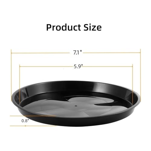 6 Pack 7.1 Inch (7.1"(6 Pack) / Black)
