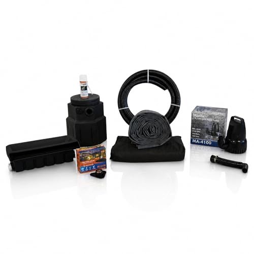 Pond Free Cascade 4100 GPH Waterfall Kit 10 x 30 Ft EPDM Liner