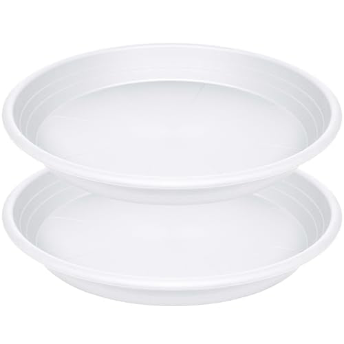 2 Pack of 14 inch Plant Saucer (14" (2 pack) / White)