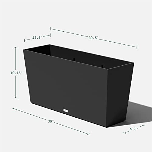 Pure Series Midori Planter (Black / 39 inch)