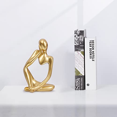 Resin Statue Thinker Style Decoration Abstract Sculptures Collectible Figurines for Home Decor Modern Office Shelf Desktop