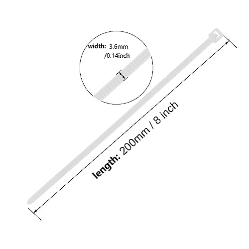 8 Inch Purple Zip Tie 1000 PCS