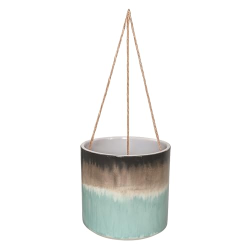 Blue Sky Ceramic Hanging Calle Reactive 5'' Flower Pot