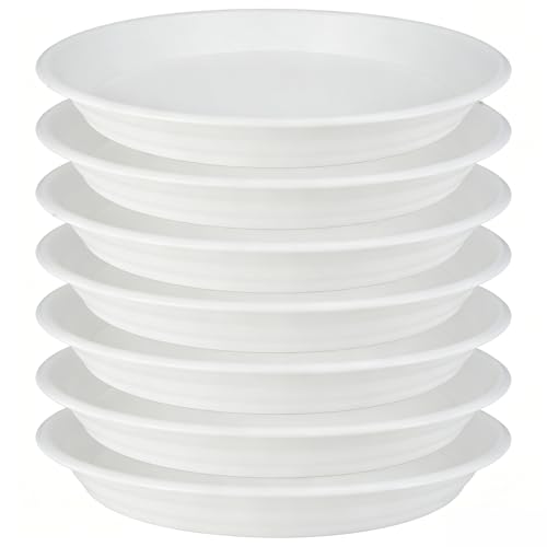7Pcs Plant Saucer Tray (6in（7pcs） / White)