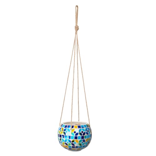 Ceramic Hanging Planter (Blue)