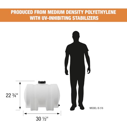 35 Gallon Polyethylene Storage Tank with Legs