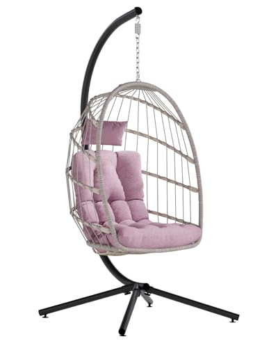 Egg Chair Outdoor with Stand (Pink)