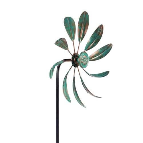 2Pack Wind Spinners Outdoor (Small-green-a-2)