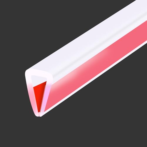 Clear Rubber Edge Trim (Fit 1/8" - L20' / Clear)