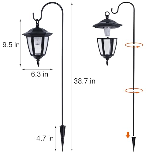 2 Pack Solar Hanging Lights Outdoor (2 Count)