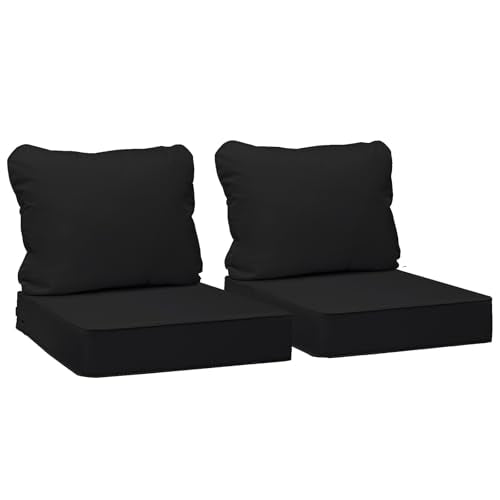 Outdoor Chair Cushions (Charcoal Black / 24"x24"x5" / 24"x19")