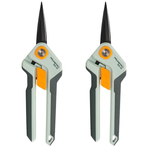 Garden Scissors Pruning Shears Sharp Stainless Steel Non (2 Count)