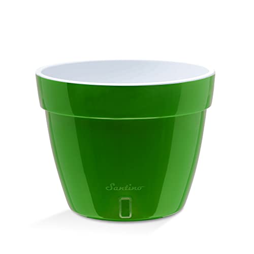 ASTI 9.2 Inch Self Watering Planter Green